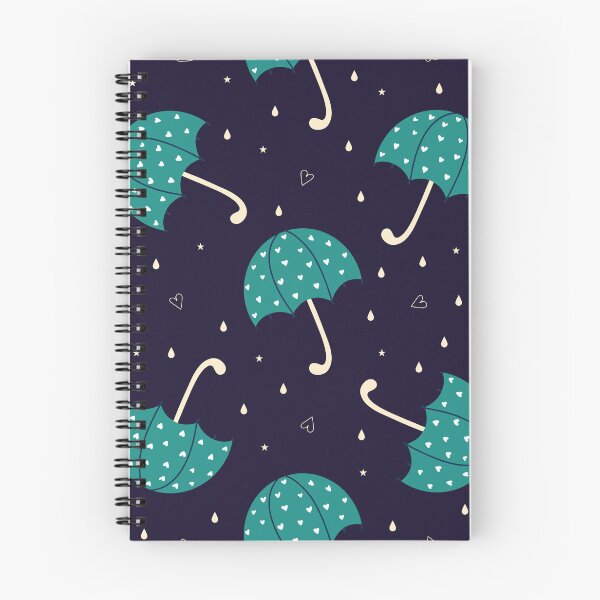 Item preview, Love Rain Rainy Day Weather Umbrella Pattern Dark Blue Teal Hearts And Raindrops Cute Seamless Pattern designed and sold by Stephen Scharf.