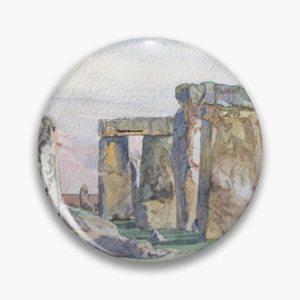 Item preview, Stonehenge Ancient Pagan Monument Druid Circle Original Painting  designed and sold by Cefercom.