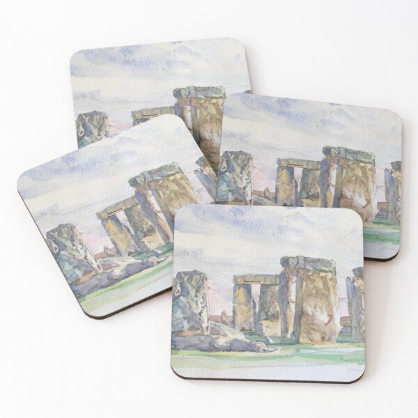Item preview, Stonehenge Ancient Pagan Monument Druid Circle Original Painting  designed and sold by Cefercom.