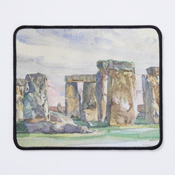 Item preview, Stonehenge Ancient Pagan Monument Druid Circle Original Painting  designed and sold by Cefercom.