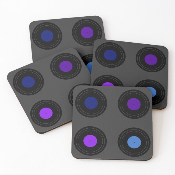 Item preview, Blue and Purple Retro Records (Dark) designed and sold by Arianna Khalil.