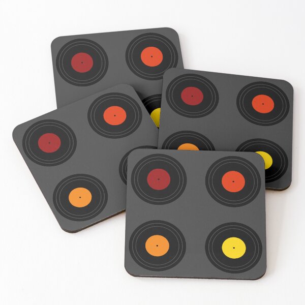 Item preview, Red Orange Yellow Retro Records (Dark) designed and sold by Arianna Khalil.