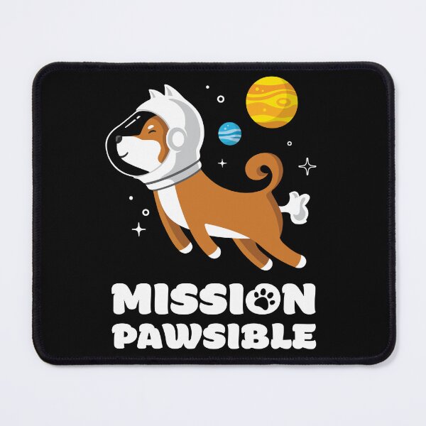 Item preview, Mission Pawsible Shiba Inu Space Dog designed and sold by BeelovedTees.