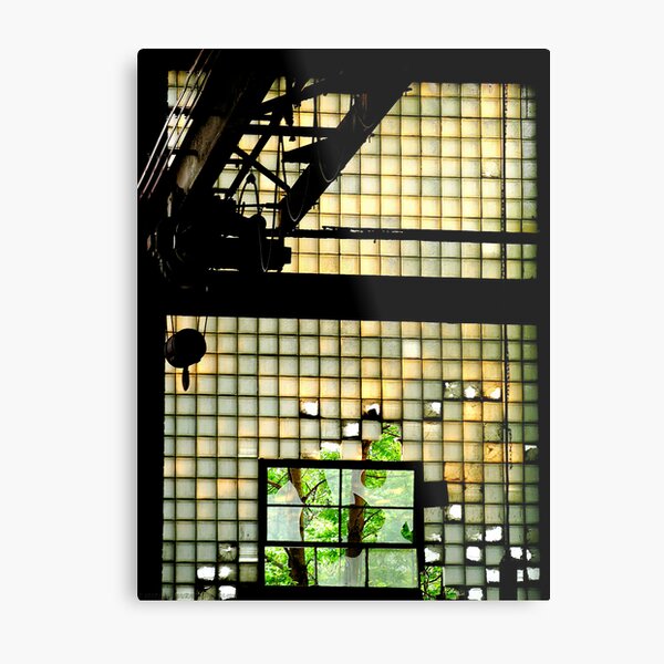 Industrial Glass Metal Print