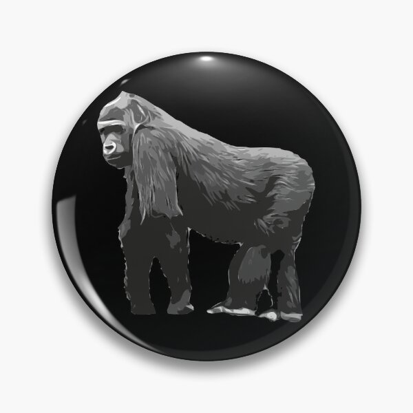 Item preview, Gorilla Silver Back Animals Art Paint Draw Design designed and sold by BK-Fishing.