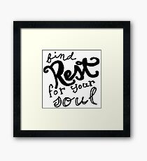 Matthew 11 Framed Print