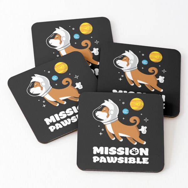 Item preview, Mission Pawsible Shiba Inu Space Dog designed and sold by BeelovedTees.