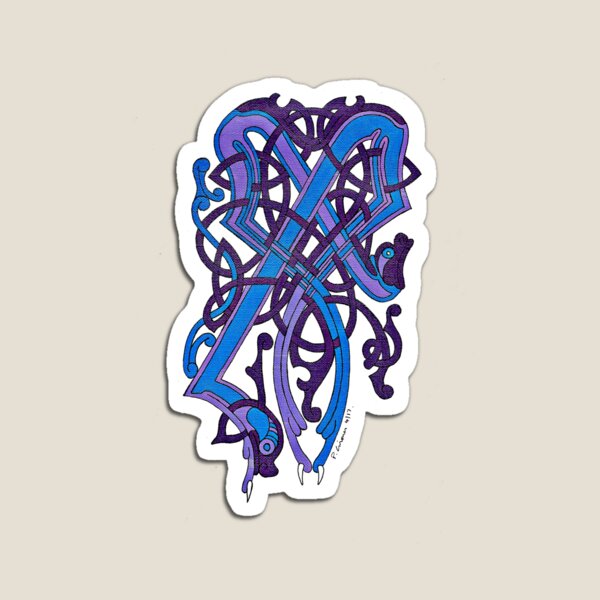 Celtic Beast letter M Magnet