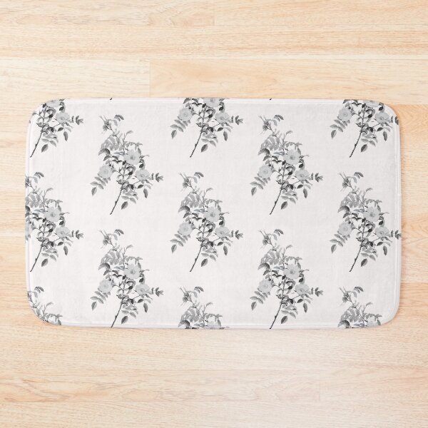 Item preview, Rosa Reductea Glauca Flower, Alternative Illustration - Grey and White Rose designed and sold by DaphneKstudio .