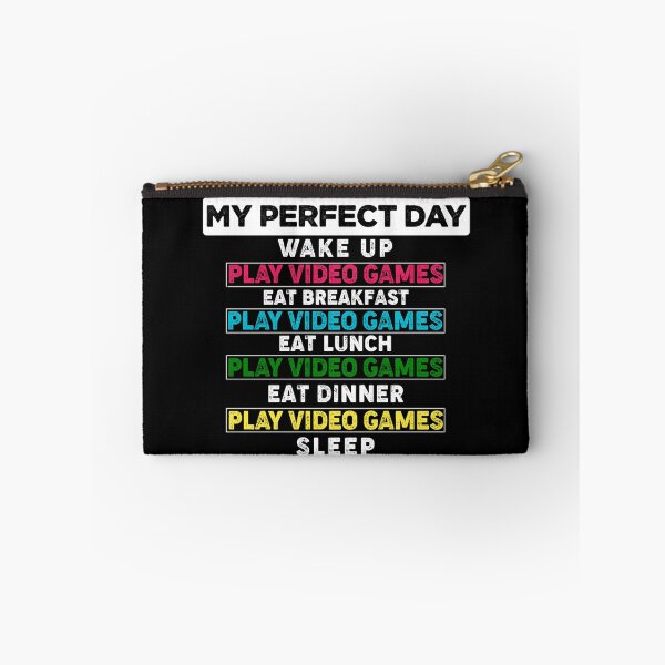 Item preview, My Perfect Day Video Games, Funny Cool Gamer Gift designed and sold by Hussain Shirts.