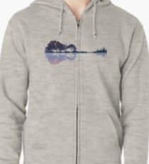 Nature Guitar Zipped Hoodie