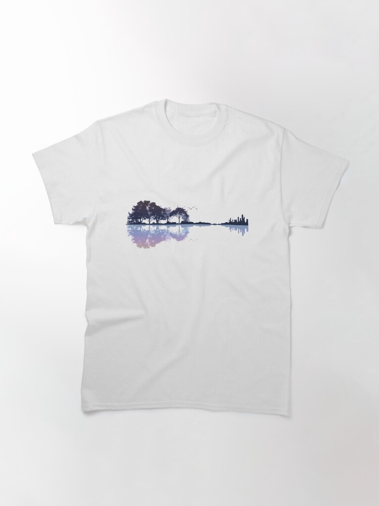 Thumbnail 3 of 7, Classic T-Shirt, Nature Guitar designed and sold by maryedenoa.