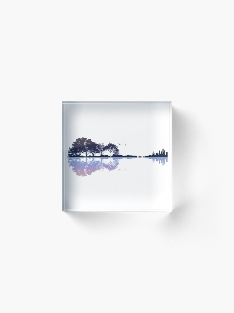 Alternate view of Nature Guitar Acrylic Block