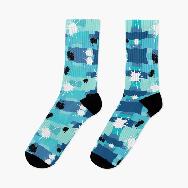 Item preview, Ink Blotches on Blue Pattern designed and sold by MotionEssence.