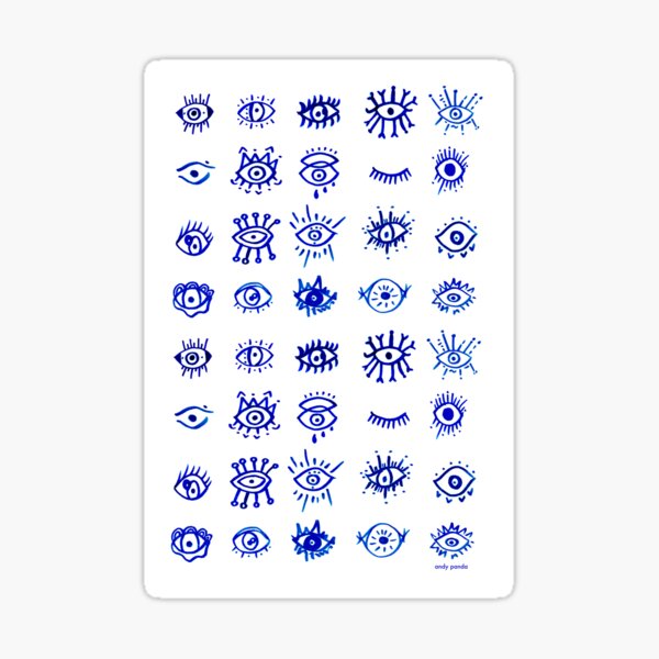 eyes of good fortune Sticker