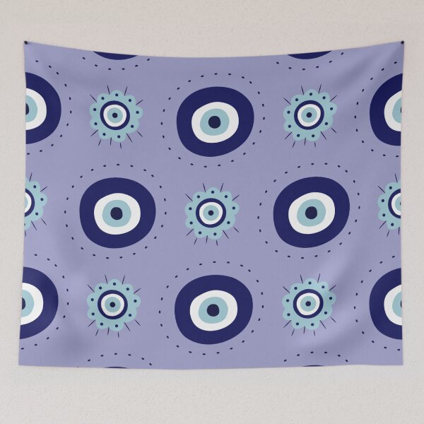 Item preview, Mediterranean Greek Blue Evil Eye Protection Pattern - Evil Eye Amulets designed and sold by antevasinart.