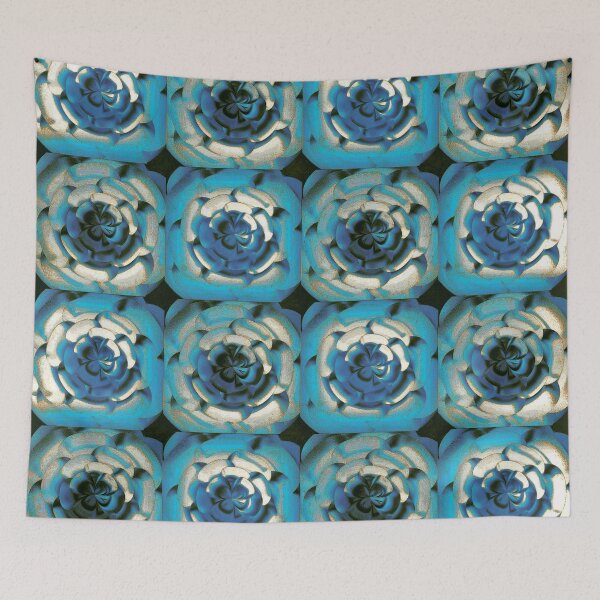 Item preview, Turquoise and White Floral Pattern  designed and sold by Lynn  Marie Sharp.