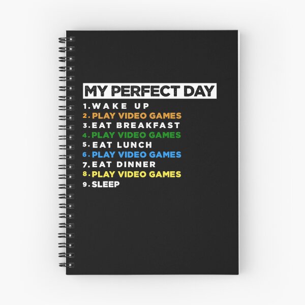 Item preview, My Perfect Day Video Games, Funny Cool Gamer Gift designed and sold by Hussain Shirts.