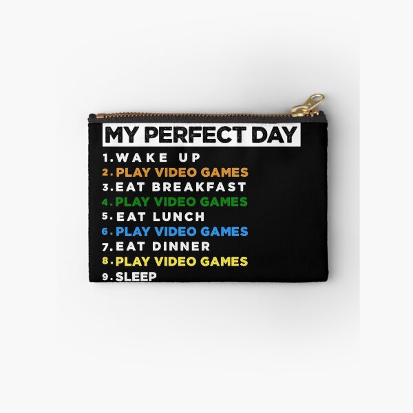 Item preview, My Perfect Day Video Games, Funny Cool Gamer Gift designed and sold by Hussain Shirts.