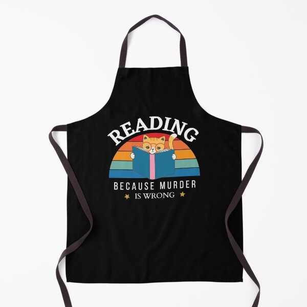 Item preview, Reading Because Murder is Wrong - Antisocial Book Lover designed and sold by ThreadlyAndCo.