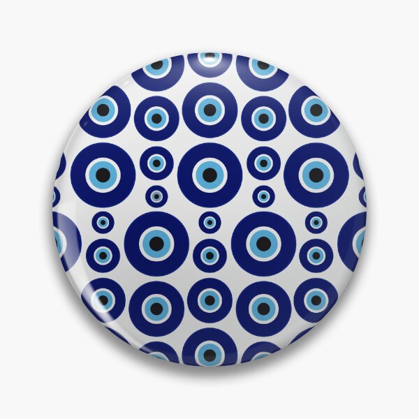 Item preview, Mediterranean Greek Blue Evil Eye Protection Pattern - Evil Eye Amulets designed and sold by antevasinart.