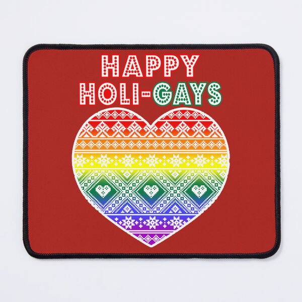 Item preview, Happy Holi-GAYS LGBTQ+ Christmas style designed and sold by incurablehippie.