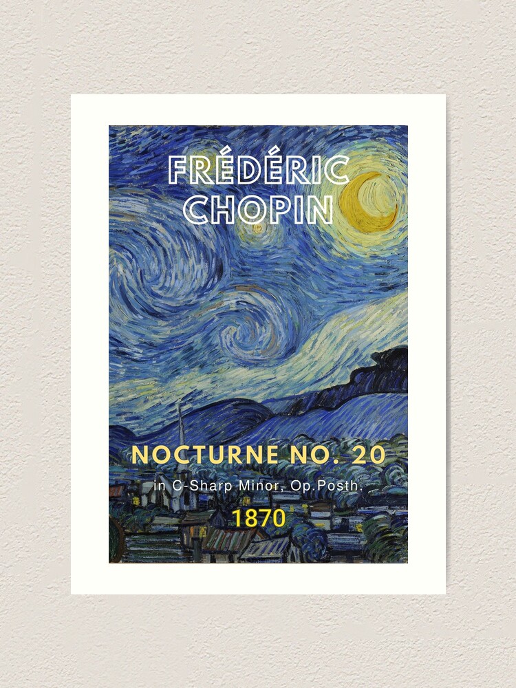 de　l'artiste　«　avec　Impression　»　Sale　artistique　n°　Redbubble　for　Nocturne　l'œuvre　Chopin　20　Musicianst0re
