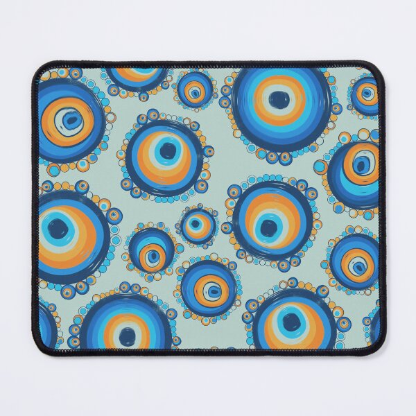 Item preview, Mediterranean Greek Blue Evil Eye Protection Pattern - Evil Eye Amulets designed and sold by antevasinart.