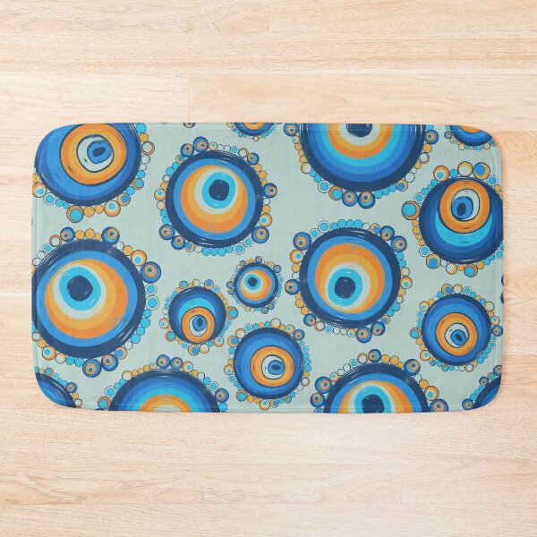 Item preview, Mediterranean Greek Blue Evil Eye Protection Pattern - Evil Eye Amulets designed and sold by antevasinart.