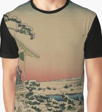 Teahouse at Koishikawa - Japanese pre 1915 Woodblock Print Graphic T-Shirt