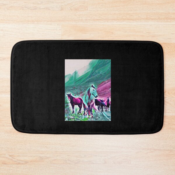 Item preview, Mustangs On Road Mountains designed and sold by teewearstyle.