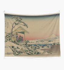 Tela decorativa Salón de té en Koishikawa - japonés pre 1915 Grabado en madera