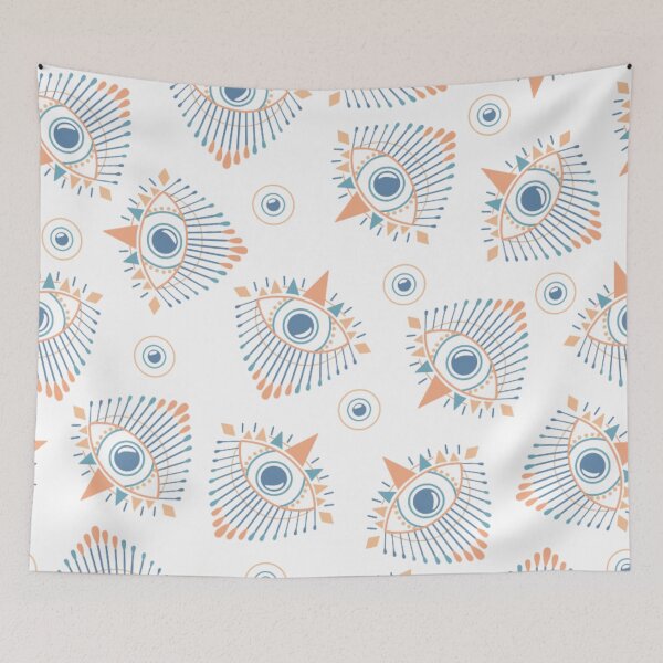 Item preview, Mediterranean Greek Blue Evil Eye Protection Amulet Pattern - Evil Eye Amulets designed and sold by antevasinart.