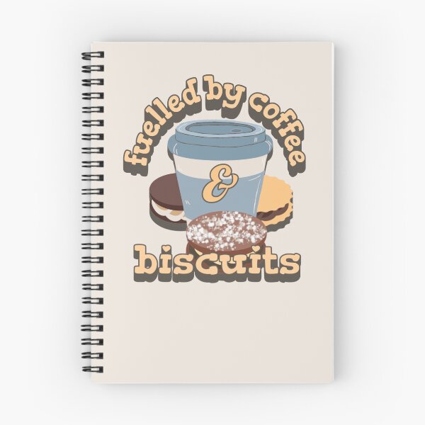 Item preview, Yellow Fuelled By Coffee And Biscuits Fun Slogan UK Spelling designed and sold by TrulyEpoque.