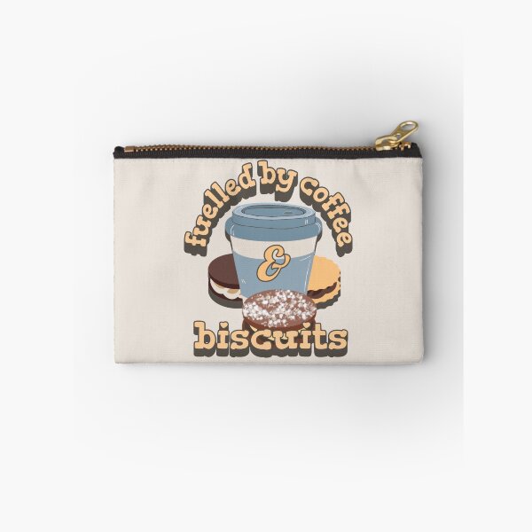Item preview, Yellow Fuelled By Coffee And Biscuits Fun Slogan UK Spelling designed and sold by TrulyEpoque.