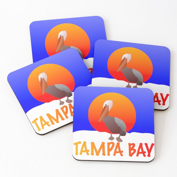 Item preview, Tampa Bay Sunrise with Pelican designed and sold by EdwardMonet.