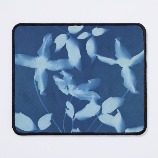 Item preview, Cyanotype Clematis designed and sold by LymphomaLass.