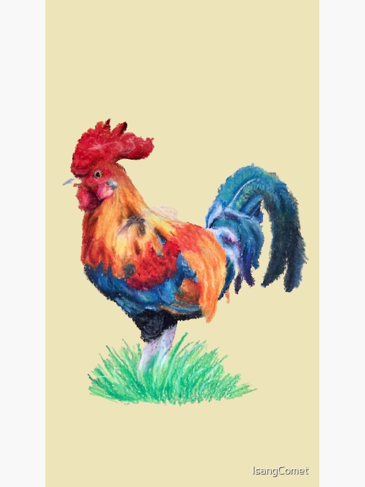 oil pastel rooster