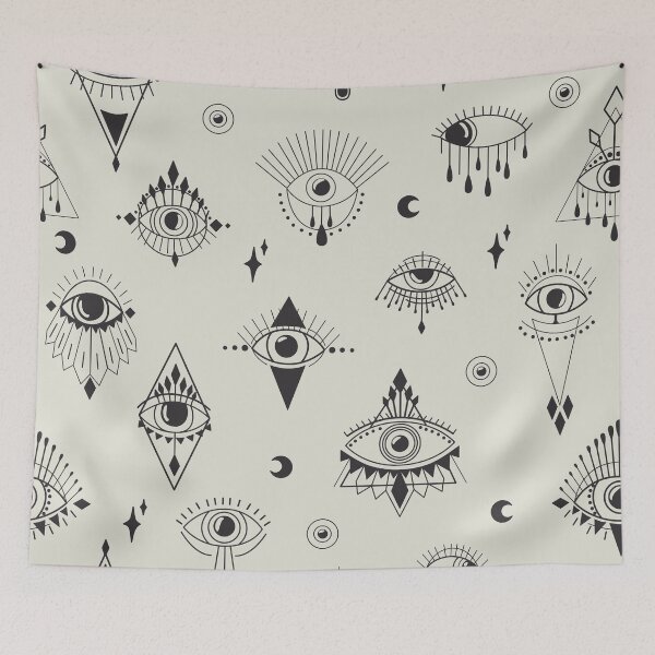 Item preview, Mediterranean Greek Evil Eye Protection Amulet Pattern - Evil Eye Amulets designed and sold by antevasinart.