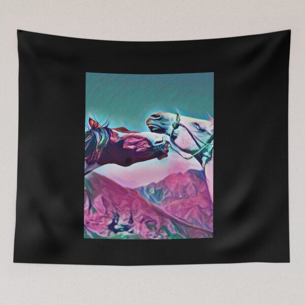 Item preview, Mustangs Wild on Mountain In Pasture Close Up designed and sold by teewearstyle.