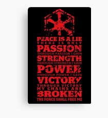 Code des Sith Leinwanddruck
