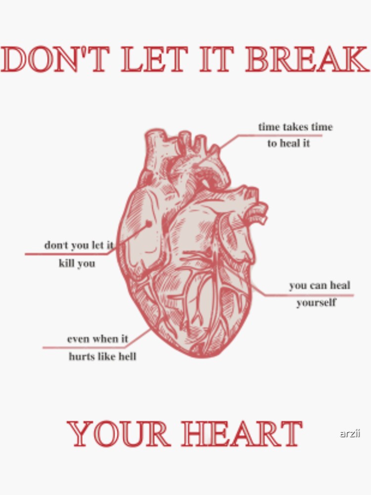 Break Your Heart Sticker For Sale By Arzii Redbubble 9463