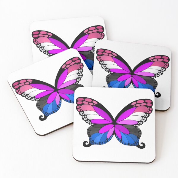 Item preview, Butterfly Wings Genderfluid Pride Flag designed and sold by Middy's Art.