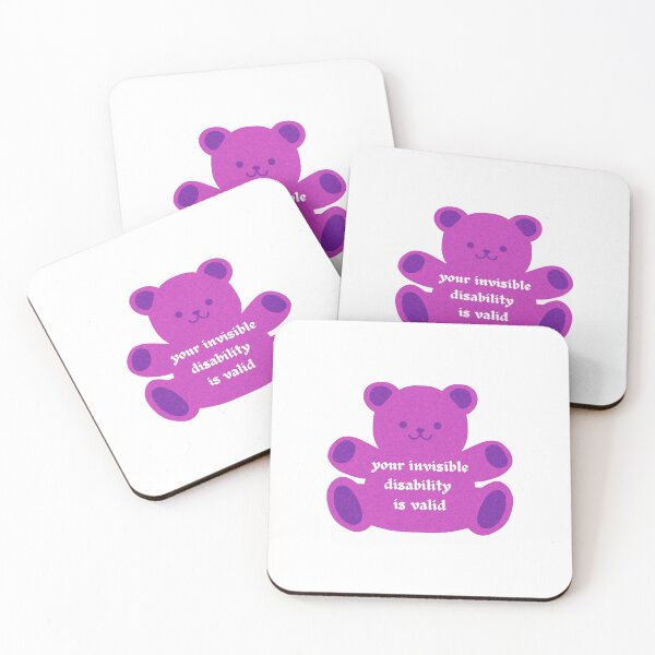 Item preview, your invisible disability is valid pink bear designed and sold by murdypls.