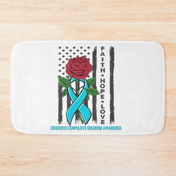 Item preview, Faith Hope Love Obsessive Compulsive Disorder Awareness American Flag designed and sold by Kohend.