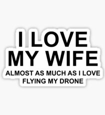 I love my wife Sticker