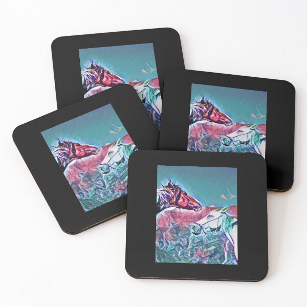 Item preview, Mustangs Wild On Mountain In Pasture designed and sold by teewearstyle.