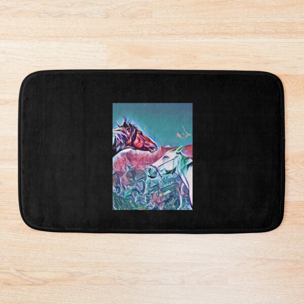 Item preview, Mustangs Wild On Mountain In Pasture designed and sold by teewearstyle.