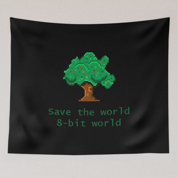 Item preview, Save the world 8-bit designed and sold by Francesko221.