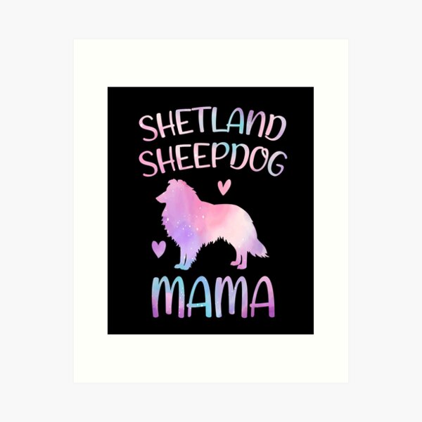 Item preview, Shetland sheepdog Dog Mama Mom Watercolor, Shetland sheepdog dog Mama mother, Shetland sheepdog Owner Mom Chritmas Birthday Gift designed and sold by xlnv.